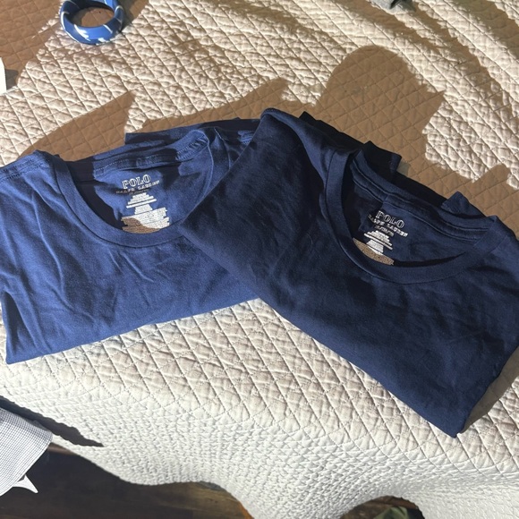 2/$20  2 Polo by Ralph Lauren Blue/Navy Short Sleeve Tees NWOT - Picture 2 of 4